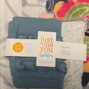 Carter's Just One You Blue Ruffle Pants